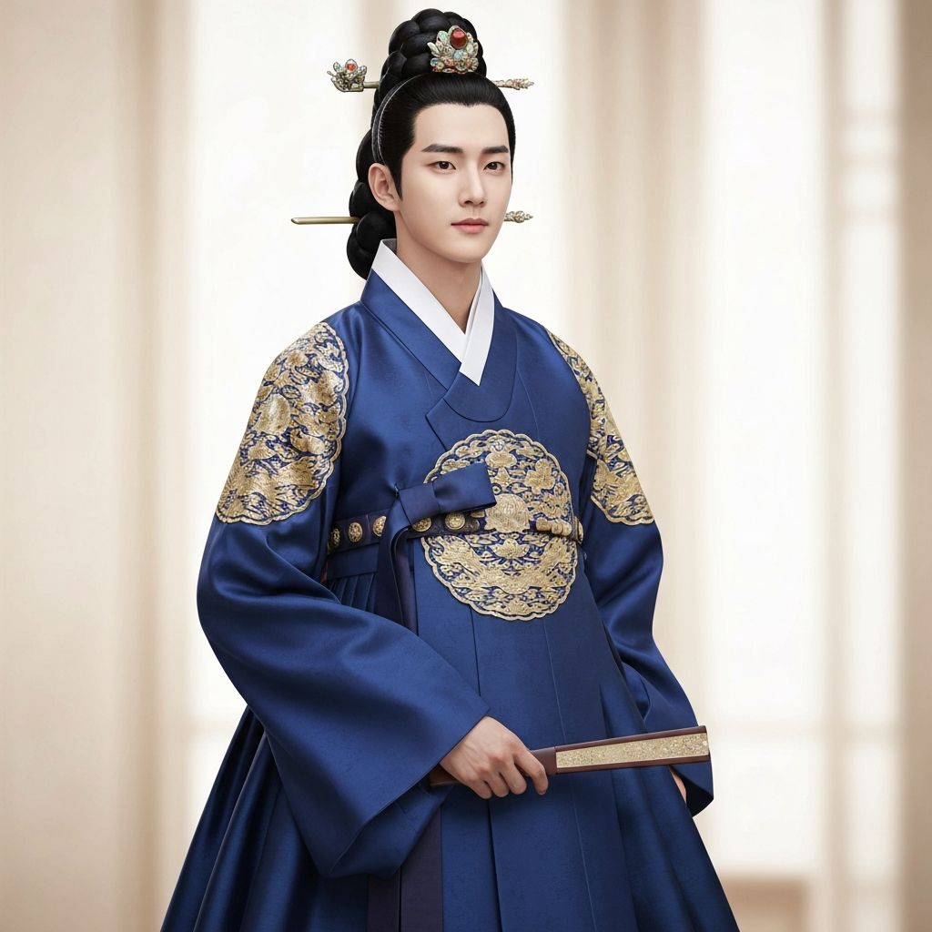 한국전통의상 도령아동남자